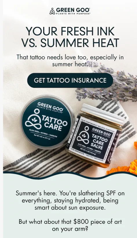 Green Goo campaign creative